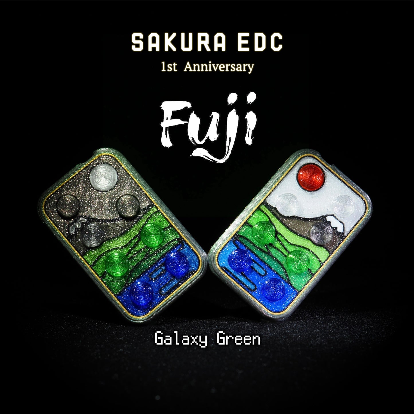 PuchiCon Slider 1st Anniversary Edition – Fuji / Galaxy Green (Limit 1 per person)